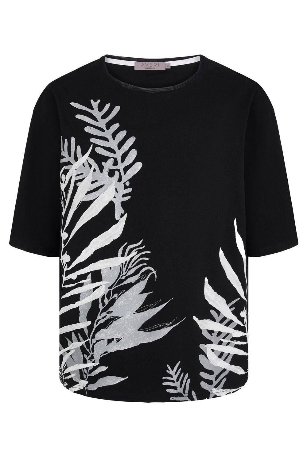 Stylish Black T-Shirt with Bold Print Bonanza